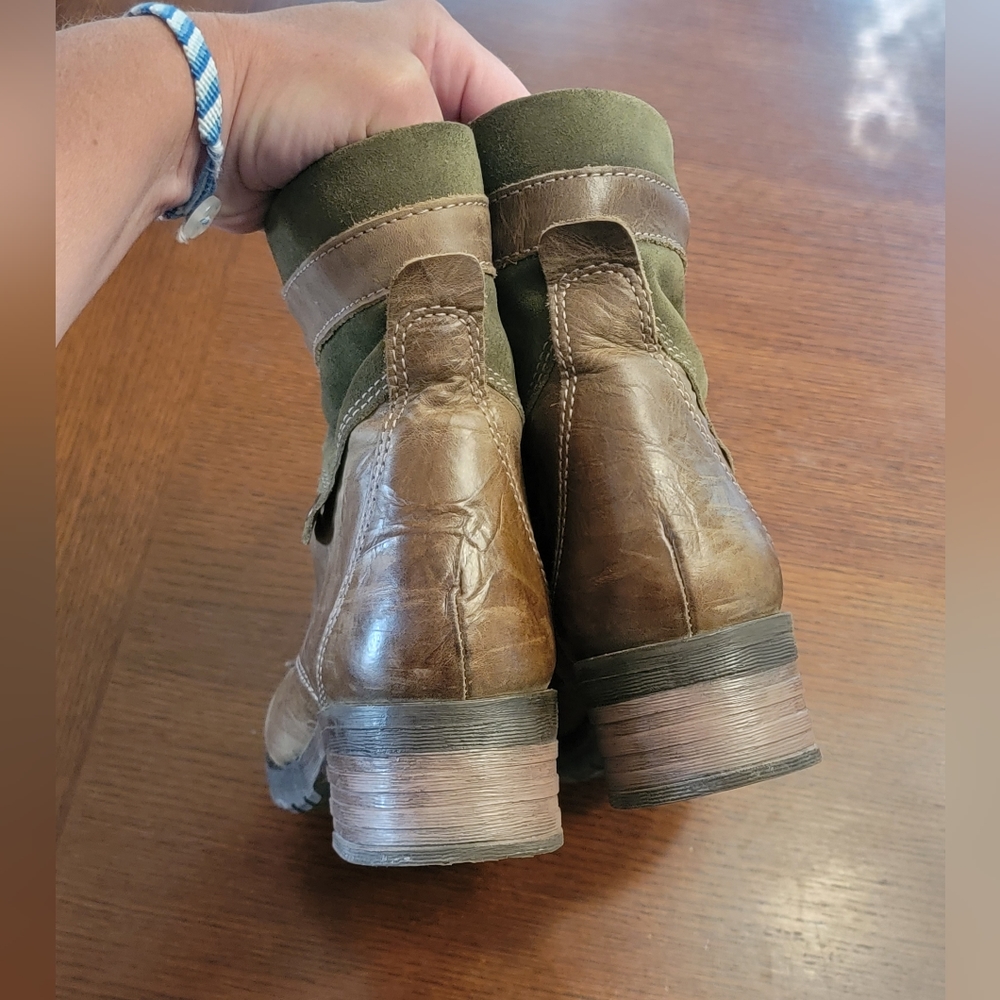 Dromedaris Kara Ankle Boot Olive Brown Size 41 - Picture 11 of 15
